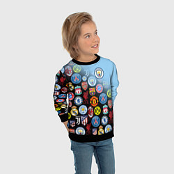 Свитшот детский МАНЧЕСТЕР СИТИ MANCHESTER CITY, цвет: 3D-черный — фото 2