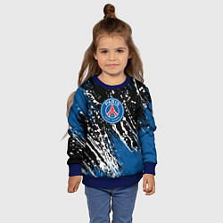 Свитшот детский PSG футбольный клуб, цвет: 3D-синий — фото 2