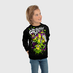 Свитшот детский Battletoads - Боевые Жабы, цвет: 3D-черный — фото 2