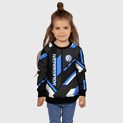 Свитшот детский VOLKSWAGEN GEOMETRY SPORT, цвет: 3D-черный — фото 2