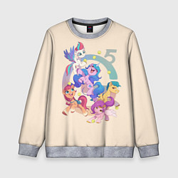 Свитшот детский G5 My Little Pony, цвет: 3D-меланж