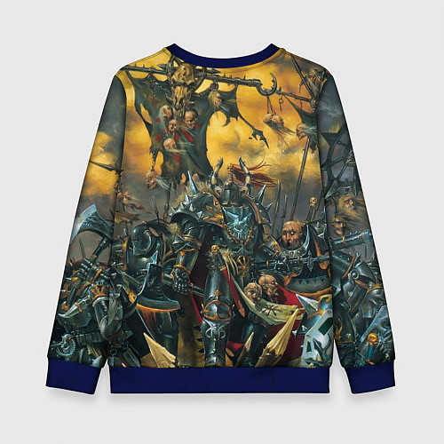 Детский свитшот Warhammer old battle / 3D-Синий – фото 2
