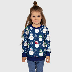 Свитшот детский НОВЫЙ ГОД 2022 ПАТТЕРН, цвет: 3D-синий — фото 2