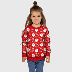 Свитшот детский САНТА КЛАУС НОВЫЙ ГОД, цвет: 3D-красный — фото 2