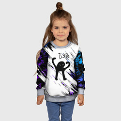 Свитшот детский Новогодний ЪУЪ СЪУКА, цвет: 3D-меланж — фото 2