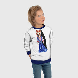 Свитшот детский Евангелион - Ева04, цвет: 3D-синий — фото 2