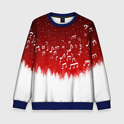 Детский свитшот МУЗЫКАЛЬНАЯ НОВОГОДНЯЯ НОЧЬ 2022 НОВЫЙ ГОД