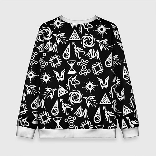 Детский свитшот EXO BAND SYMBOL PATTERN WHITE K-POP / 3D-Белый – фото 2