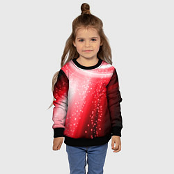 Свитшот детский Красная космическая спираль, цвет: 3D-черный — фото 2