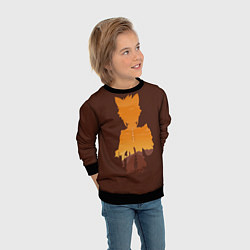 Свитшот детский ГОРО ГЕНШИН ИМПАКТ GORO, цвет: 3D-черный — фото 2