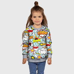 Свитшот детский BoOMbiT, цвет: 3D-меланж — фото 2