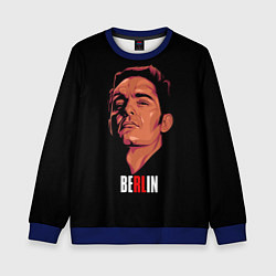 Свитшот детский БЕРЛИН, БУМАЖНЫЙ ДОМ, цвет: 3D-синий