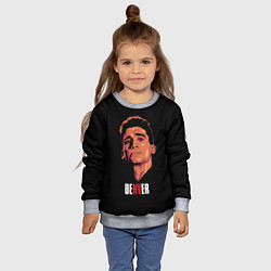 Свитшот детский DENVER, БУМАЖНЫЙ ДОМ, цвет: 3D-меланж — фото 2