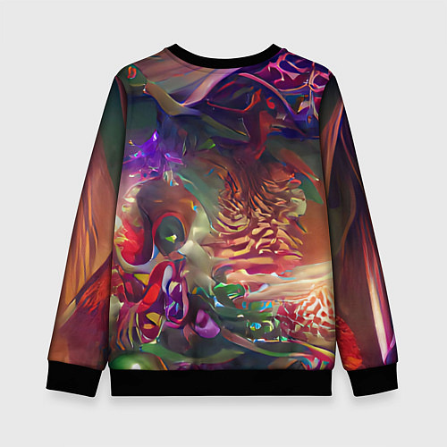 Детский свитшот Рождественские тайны / 3D-Черный – фото 2