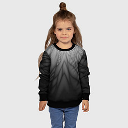 Свитшот детский Коллекция Rays Лучи Черный Абстракция 661-11-w1, цвет: 3D-черный — фото 2