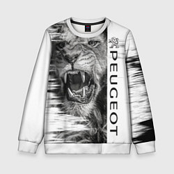 Свитшот детский Peugeotlion, цвет: 3D-белый