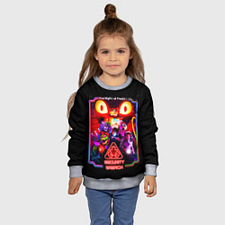 Свитшот детский Five nights at freddys security breach, цвет: 3D-меланж — фото 2