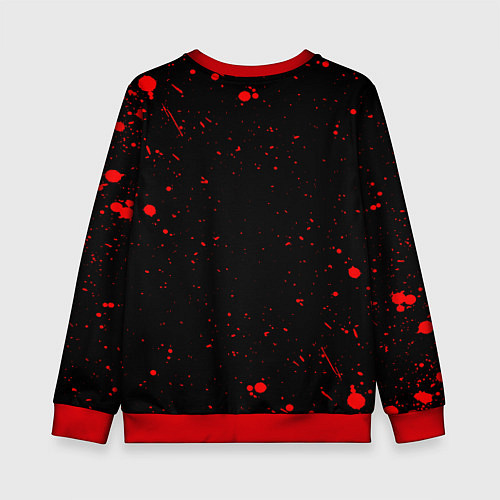 Детский свитшот КОТ МЕМ, Я ПРОГРАММИСТ ЪУЪ СЪУКА / 3D-Красный – фото 2