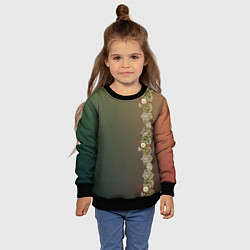 Свитшот детский Уютица на градиенте, цвет: 3D-черный — фото 2