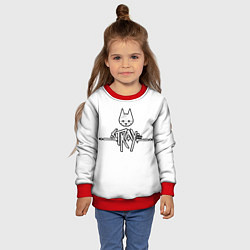 Свитшот детский Stray, цвет: 3D-красный — фото 2