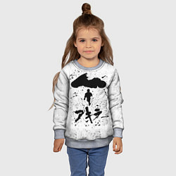 Свитшот детский Akira черный постер, цвет: 3D-меланж — фото 2