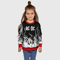 Свитшот детский ACDC Fire, цвет: 3D-красный — фото 2