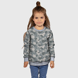 Свитшот детский Серый Камуфляж городской, цвет: 3D-меланж — фото 2