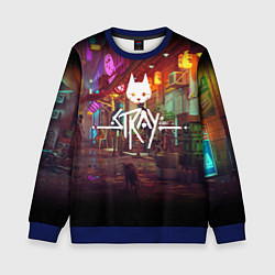 Свитшот детский Stray: Poster, цвет: 3D-синий