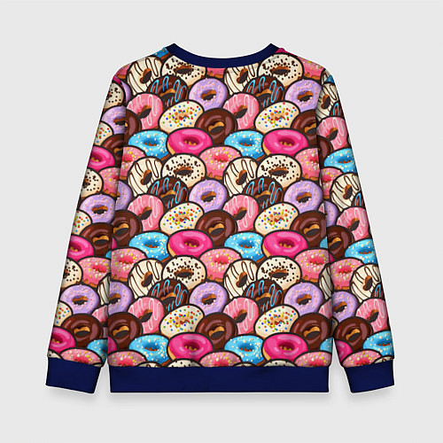 Детский свитшот Sweet donuts / 3D-Синий – фото 2
