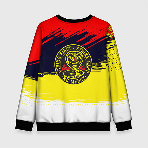 Детский свитшот Кобра кай Cobra Kai спина / 3D-Черный – фото 2