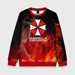 Детский свитшот Umbrella Corporation пламя