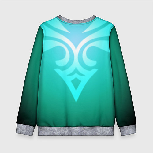 Детский свитшот СЯО АДЕПТ XIAO ГЕНШИН / 3D-Меланж – фото 2