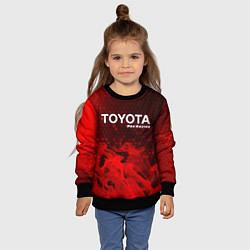 Свитшот детский ТОЙОТА Pro Racing Огонь, цвет: 3D-черный — фото 2