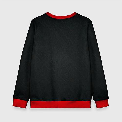 Детский свитшот Дазай Осаму в неоновых квадратах Великий из бродяч / 3D-Красный – фото 2