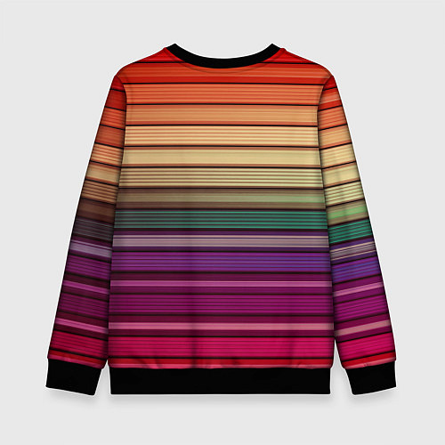 Детский свитшот CUBER RAINBOW / 3D-Черный – фото 2