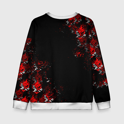 Детский свитшот КИБЕРПАНК 2077 SAMURAI CYBERPUNK 2077 / 3D-Белый – фото 2