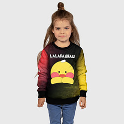 Свитшот детский LALAFANFAN - МОРДОЧКА - Глитч, цвет: 3D-черный — фото 2