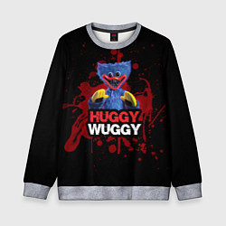Свитшот детский 3D Хаги ваги Huggy Wuggy Poppy Playtime, цвет: 3D-меланж