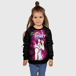 Свитшот детский Kuroko no Basuke, Murasakibara Atsushi Ацуши Мурас, цвет: 3D-черный — фото 2