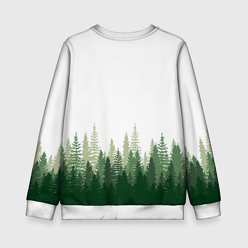 Детский свитшот Minnesota Wild, Миннесота Уайлд Лес / 3D-Белый – фото 2