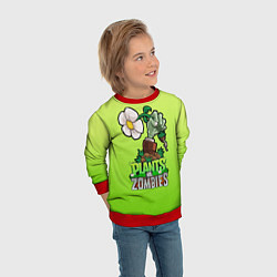 Свитшот детский Plants vs Zombies зомбо-рука, цвет: 3D-красный — фото 2