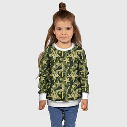 Свитшот детский Star camouflage, цвет: 3D-белый — фото 2