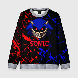 Свитшот детский SONIC EXE DARK SONIC, цвет: 3D-меланж