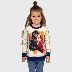 Свитшот детский Босс с повязкой, цвет: 3D-синий — фото 2