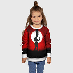 Свитшот детский Hunter x Hunter Гон волосы в небо, цвет: 3D-белый — фото 2