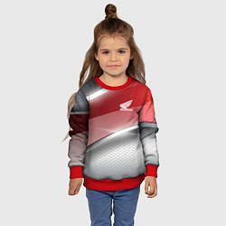 Свитшот детский Honda Текстура, цвет: 3D-красный — фото 2