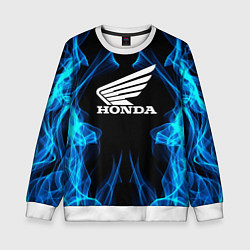 Свитшот детский Honda Fire, цвет: 3D-белый