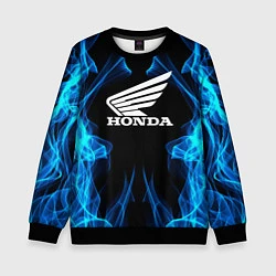 Свитшот детский Honda Fire, цвет: 3D-черный