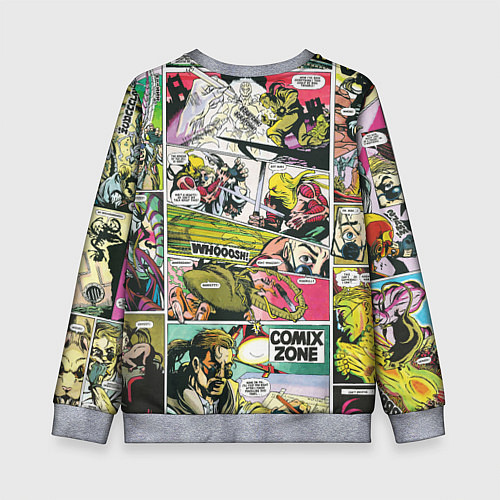 Детский свитшот Comix zone mutants / 3D-Меланж – фото 2