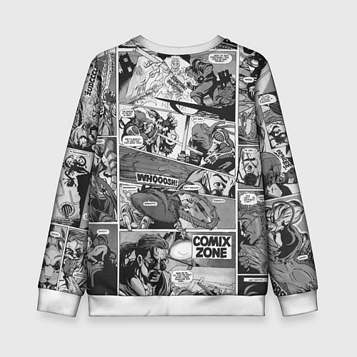 Детский свитшот Gray comix / 3D-Белый – фото 2